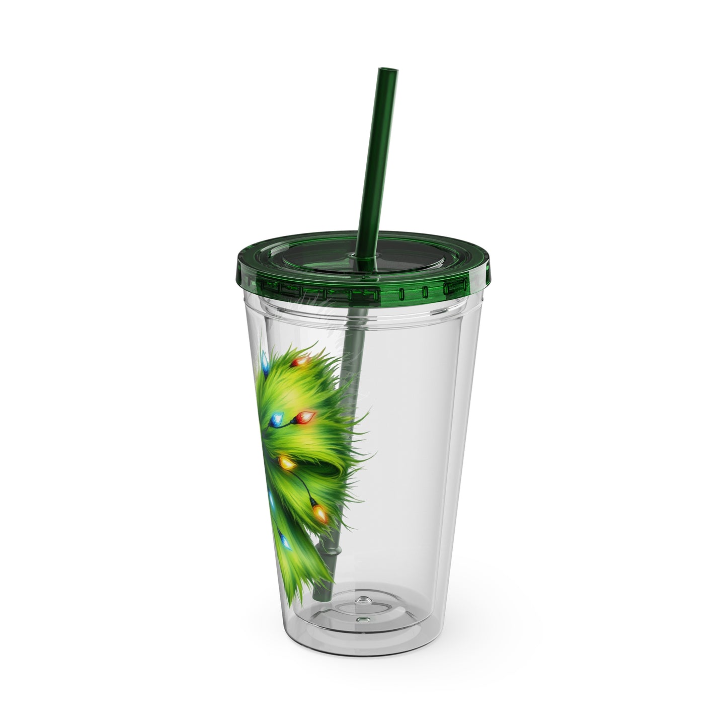 Grinch Bow Sunsplash Tumbler with Straw, 16oz