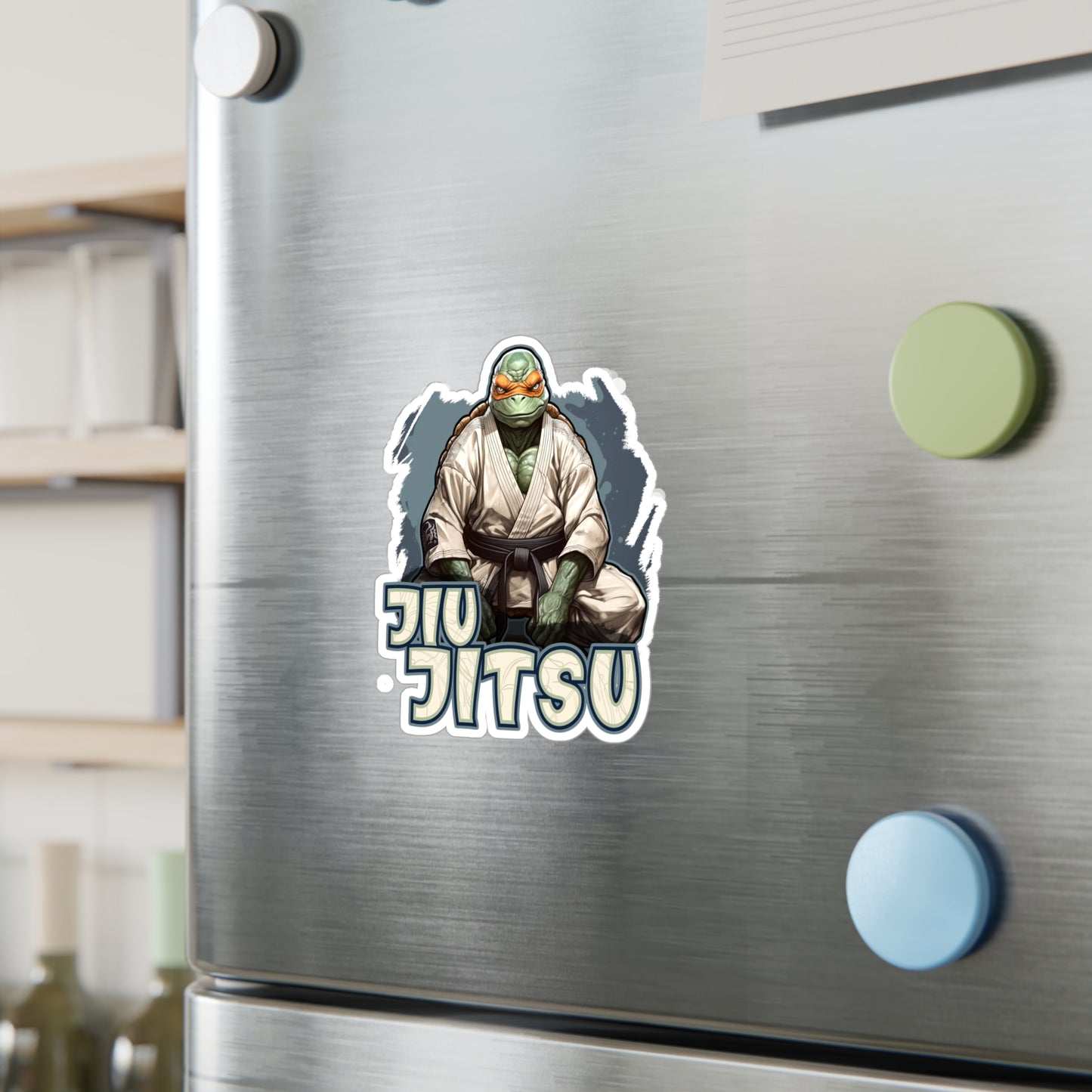 Sitting Turtle Kiss-Cut Vinyl Decals