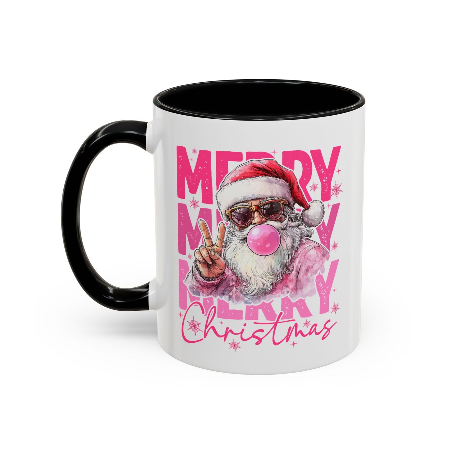 Merry Christmas Santa Accent Coffee Mug (11, 15oz)