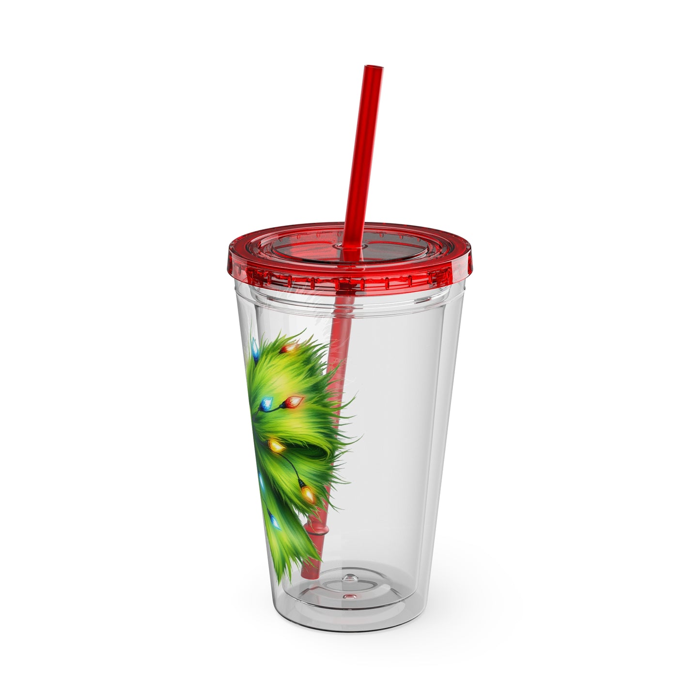 Grinch Bow Sunsplash Tumbler with Straw, 16oz