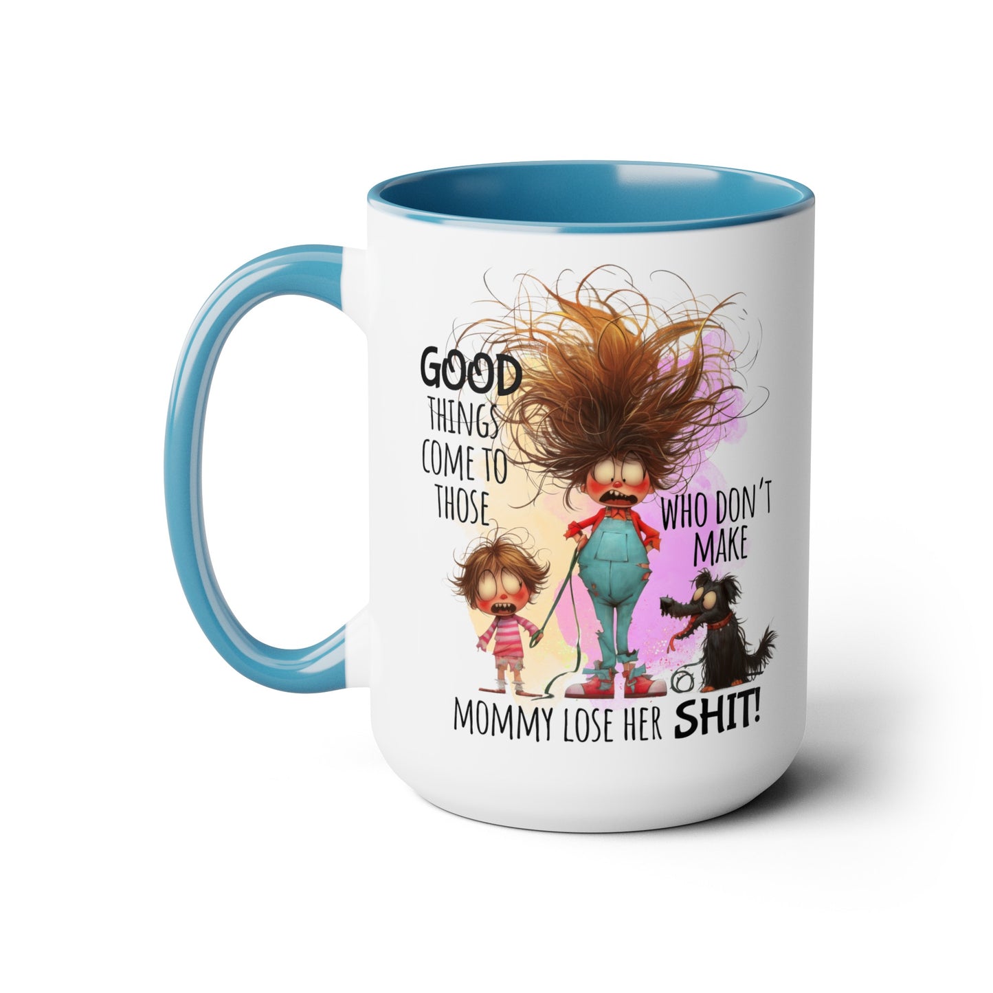 Mom Two-Tone Coffee Mugs, 15oz