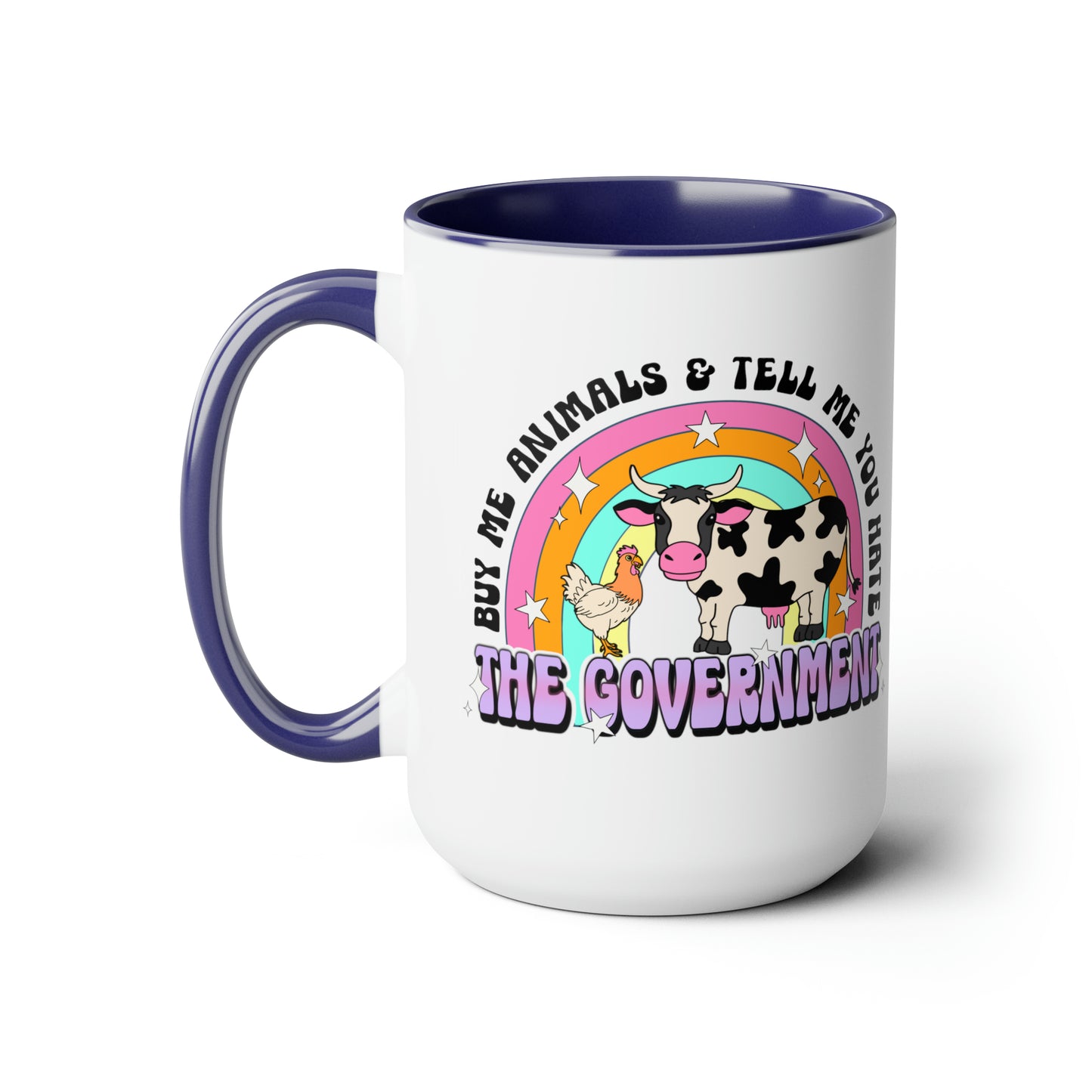 Buy Me Animals Two-Tone Coffee Mugs, 15oz