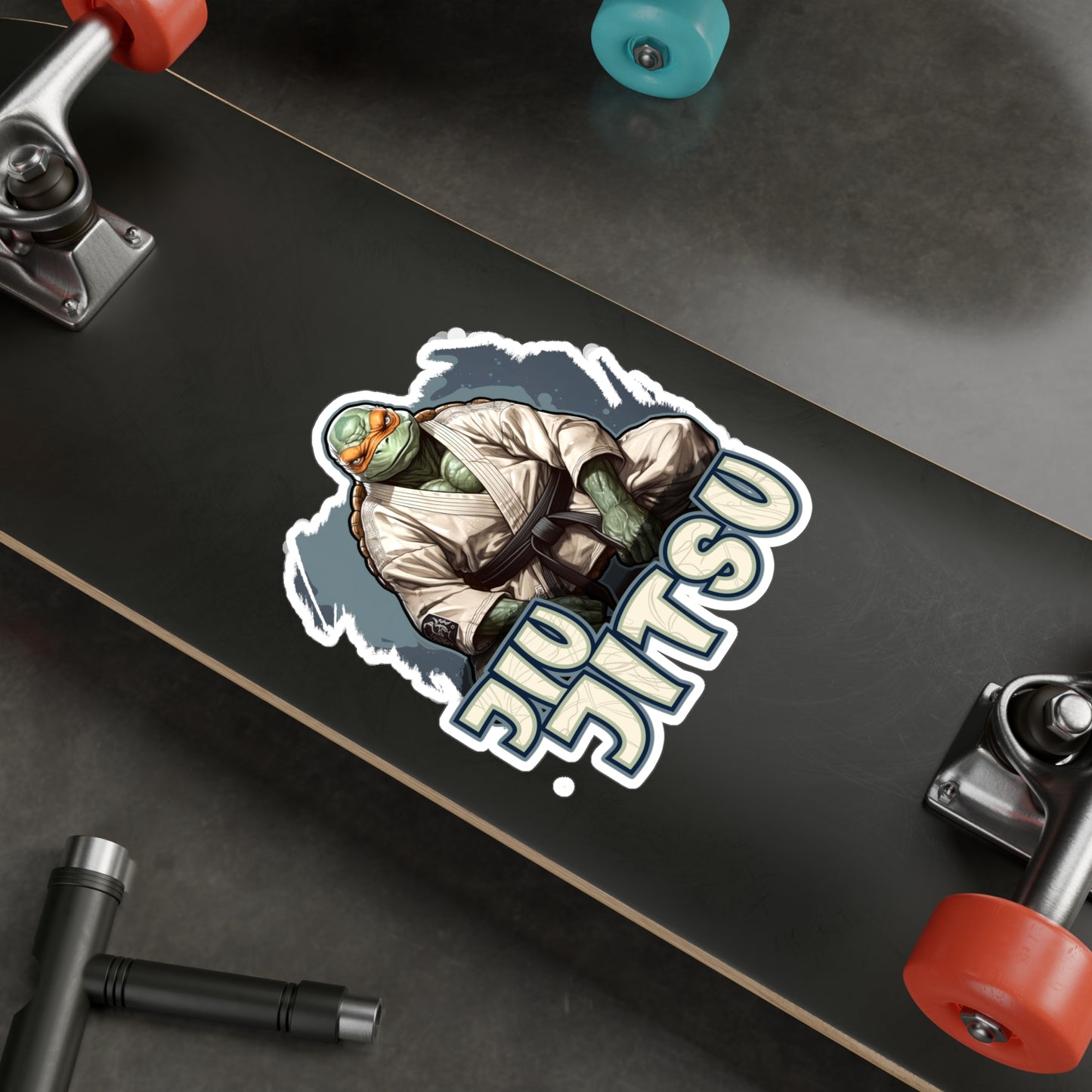 Sitting Turtle Kiss-Cut Vinyl Decals