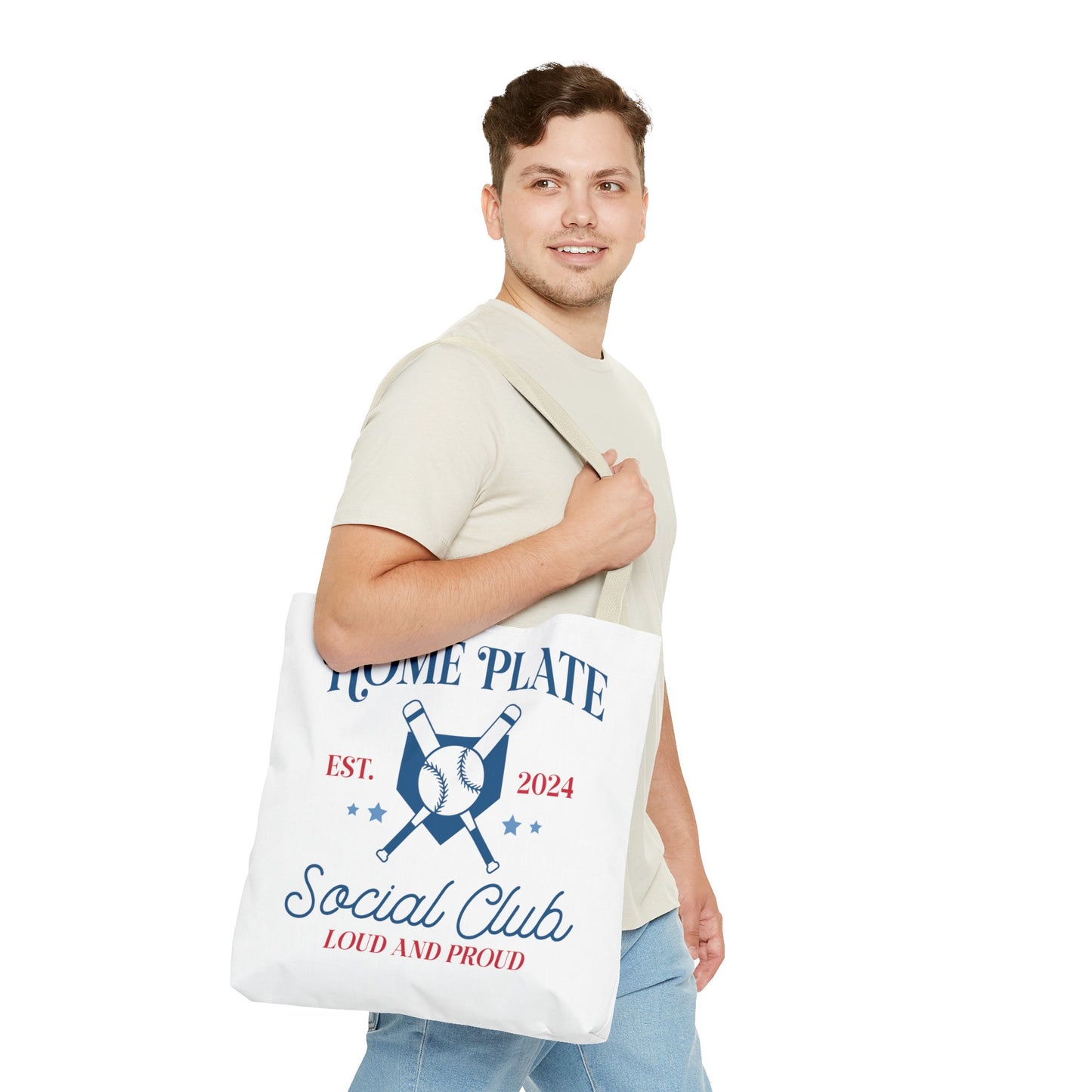 Home Plate Social Club Tote Bag (AOP)