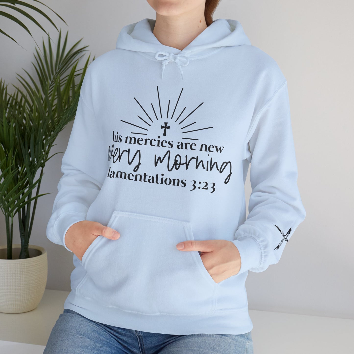 His Mercies Unisex Heavy Blend™ Hooded Sweatshirt