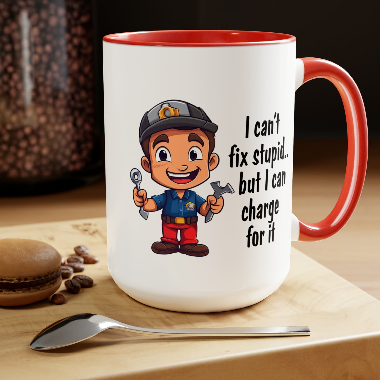 Two-Tone Coffee Mugs, 15oz