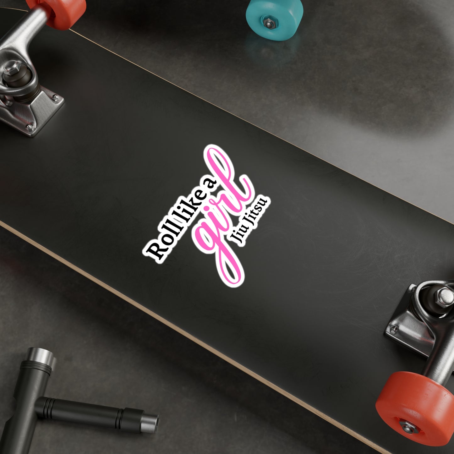 Roll Like A Girl Kiss-Cut Vinyl Decals
