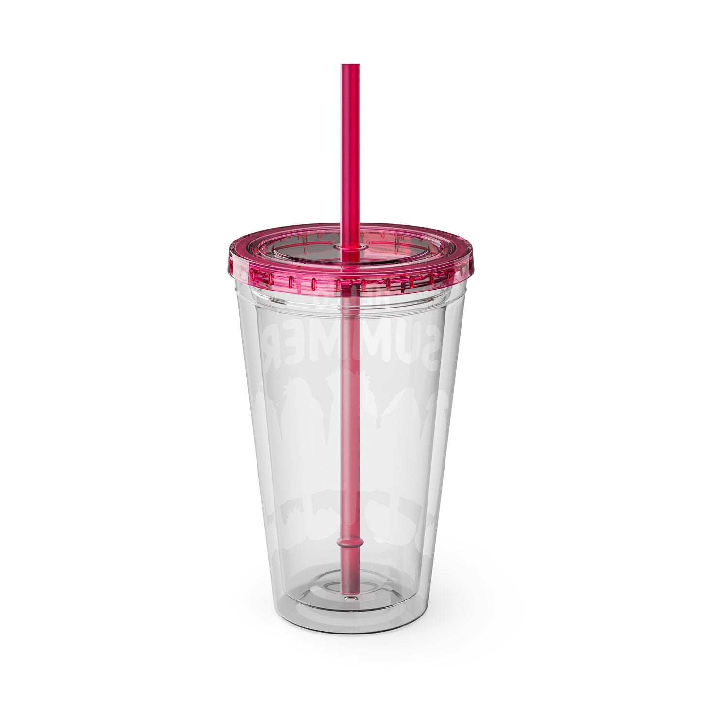 Hello Summer Sunsplash Tumbler with Straw, 16oz