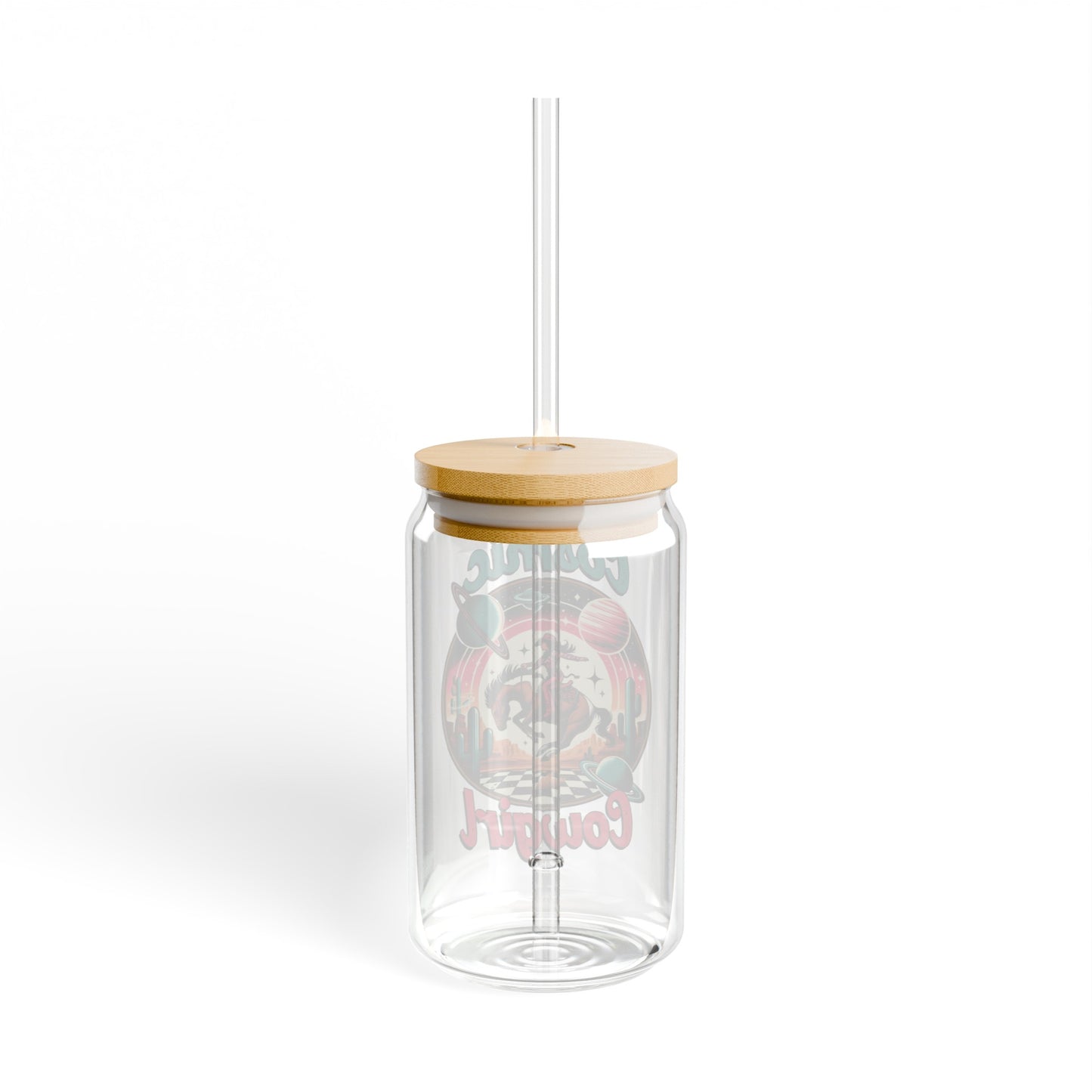 Cosmic Cowgirl Sipper Glass, 16oz