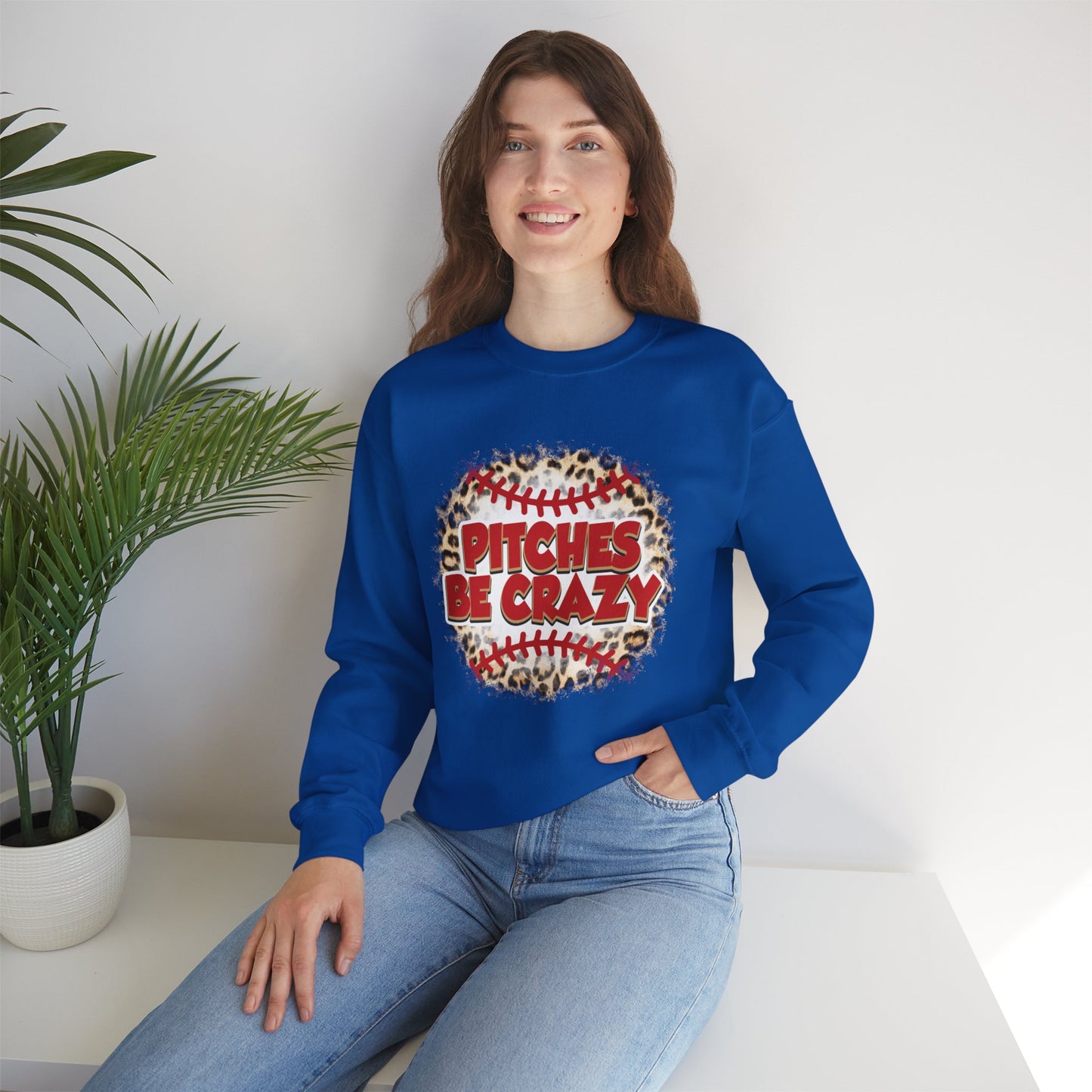 Pitches be Crazy Unisex Heavy Blend™ Crewneck Sweatshirt