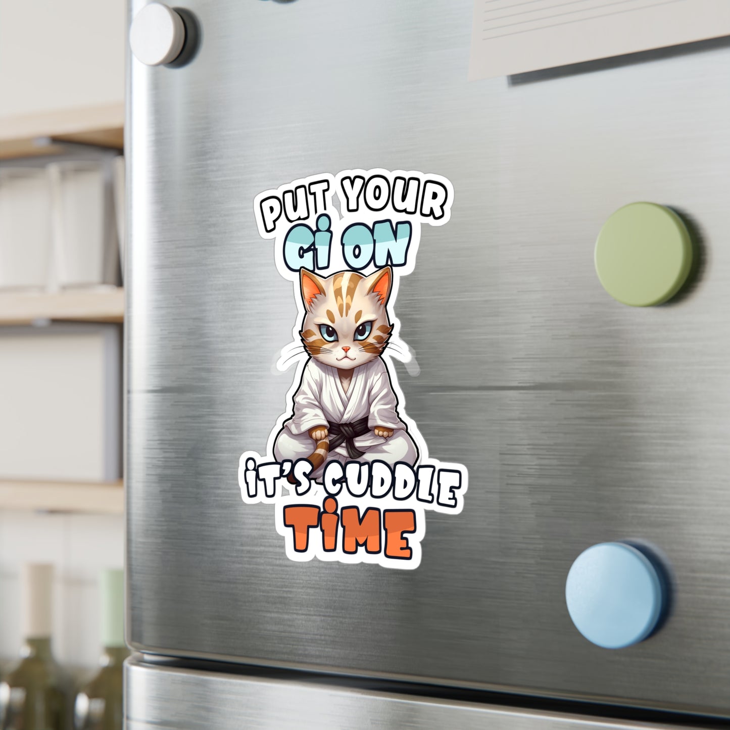 Cat Cuddle Kiss-Cut Vinyl Decals