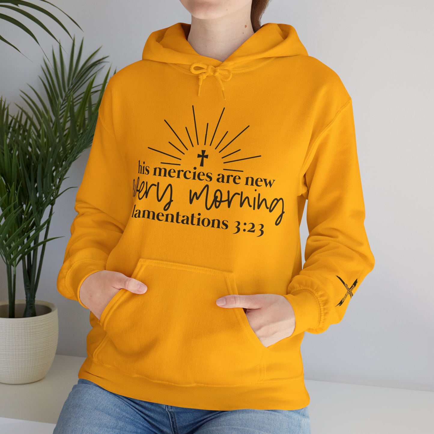His Mercies Unisex Heavy Blend™ Hooded Sweatshirt