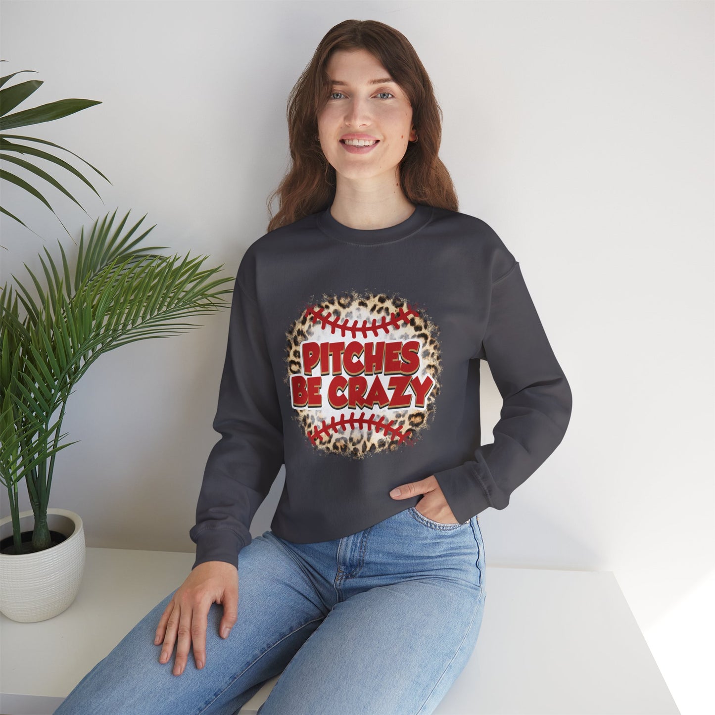 Pitches be Crazy Unisex Heavy Blend™ Crewneck Sweatshirt