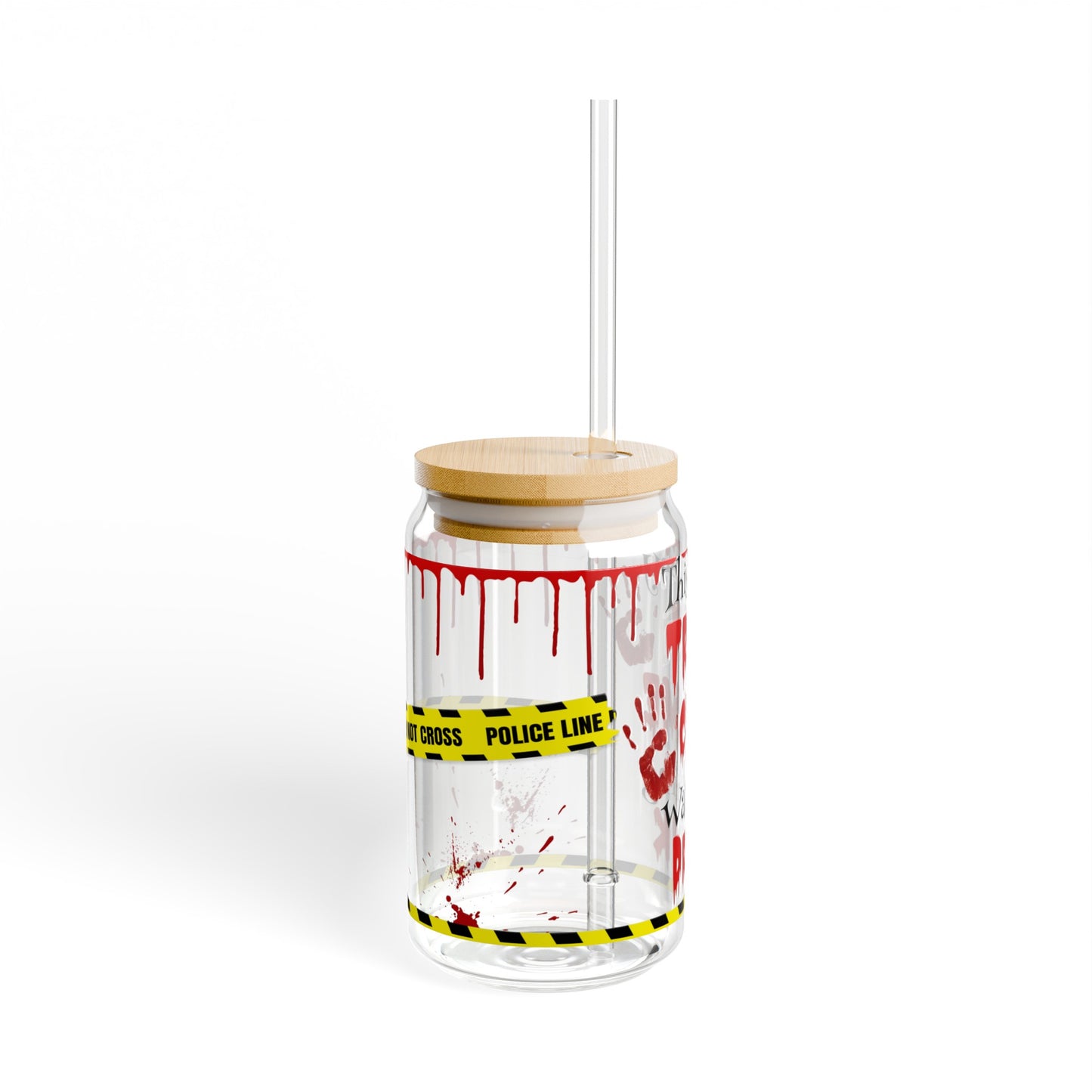 True Crime Sipper Glass, 16oz
