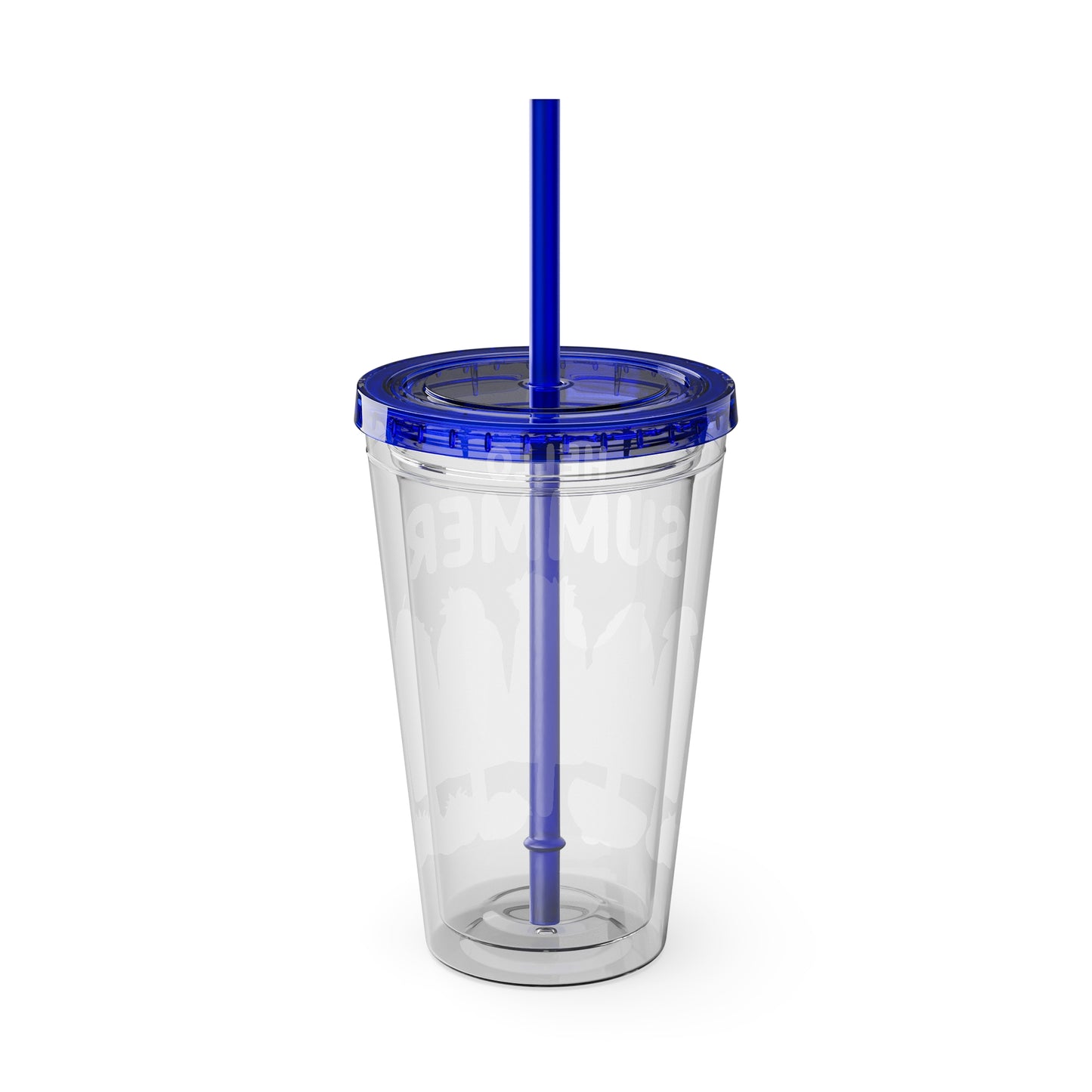 Hello Summer Sunsplash Tumbler with Straw, 16oz