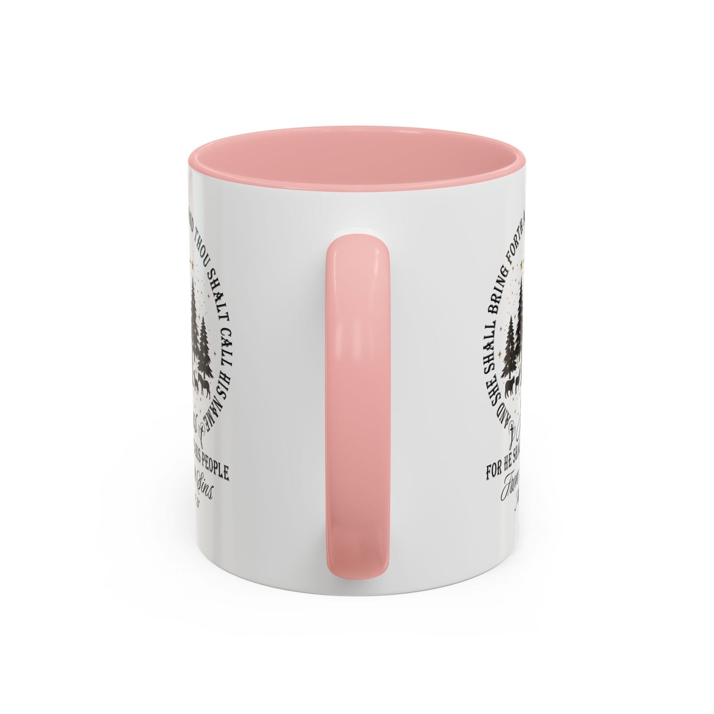 Matthew 1:21 Accent Coffee Mug (11, 15oz)