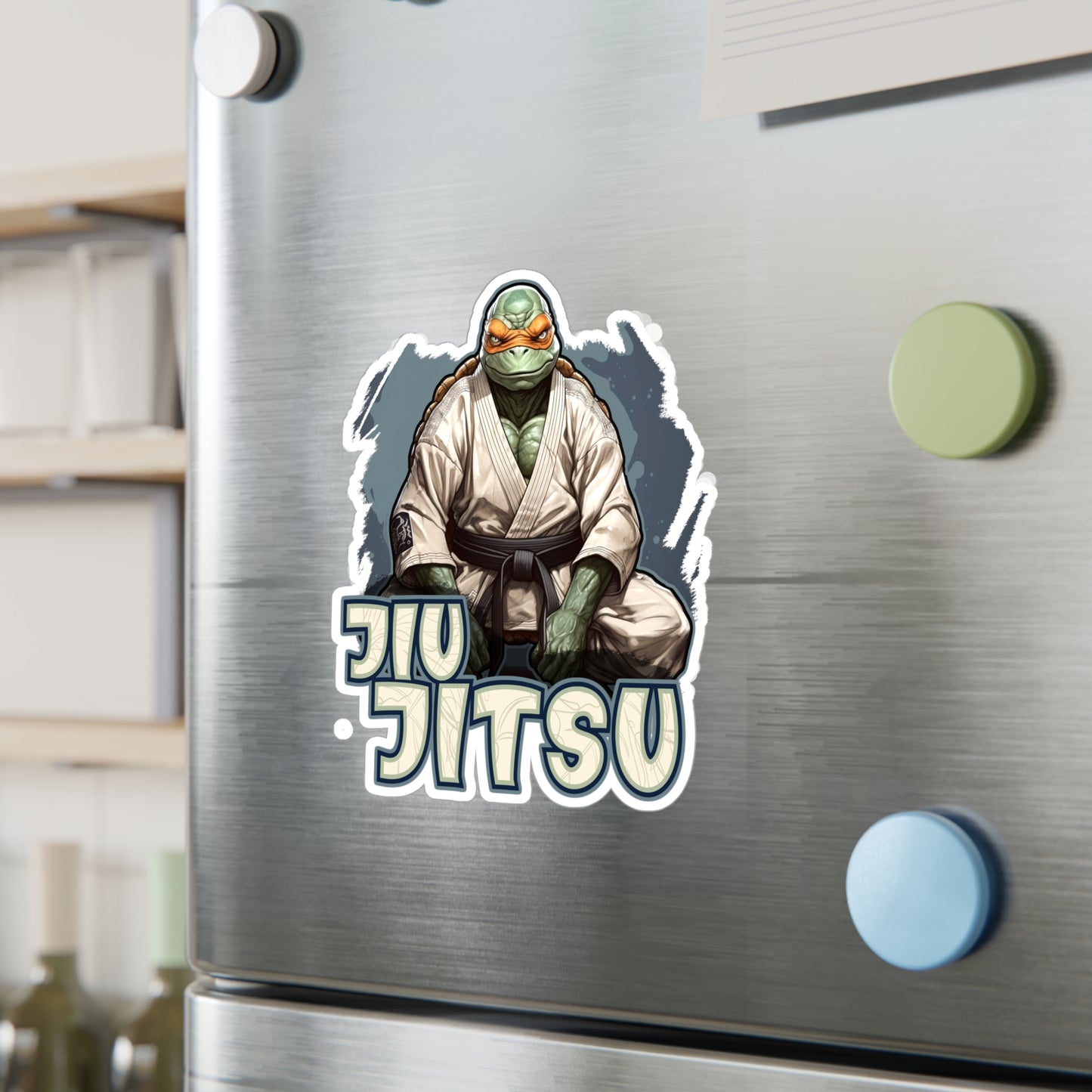 Sitting Turtle Kiss-Cut Vinyl Decals
