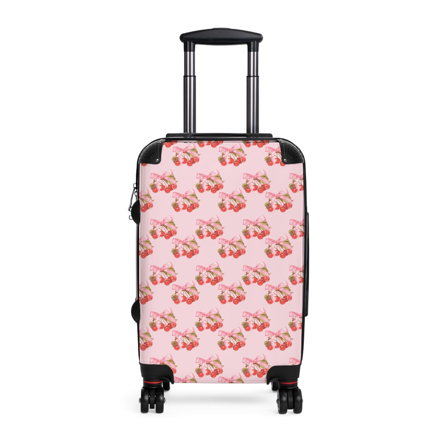 Cherries and Bows Travel Suitcase – Stylish Luggage for Trendy Adventures