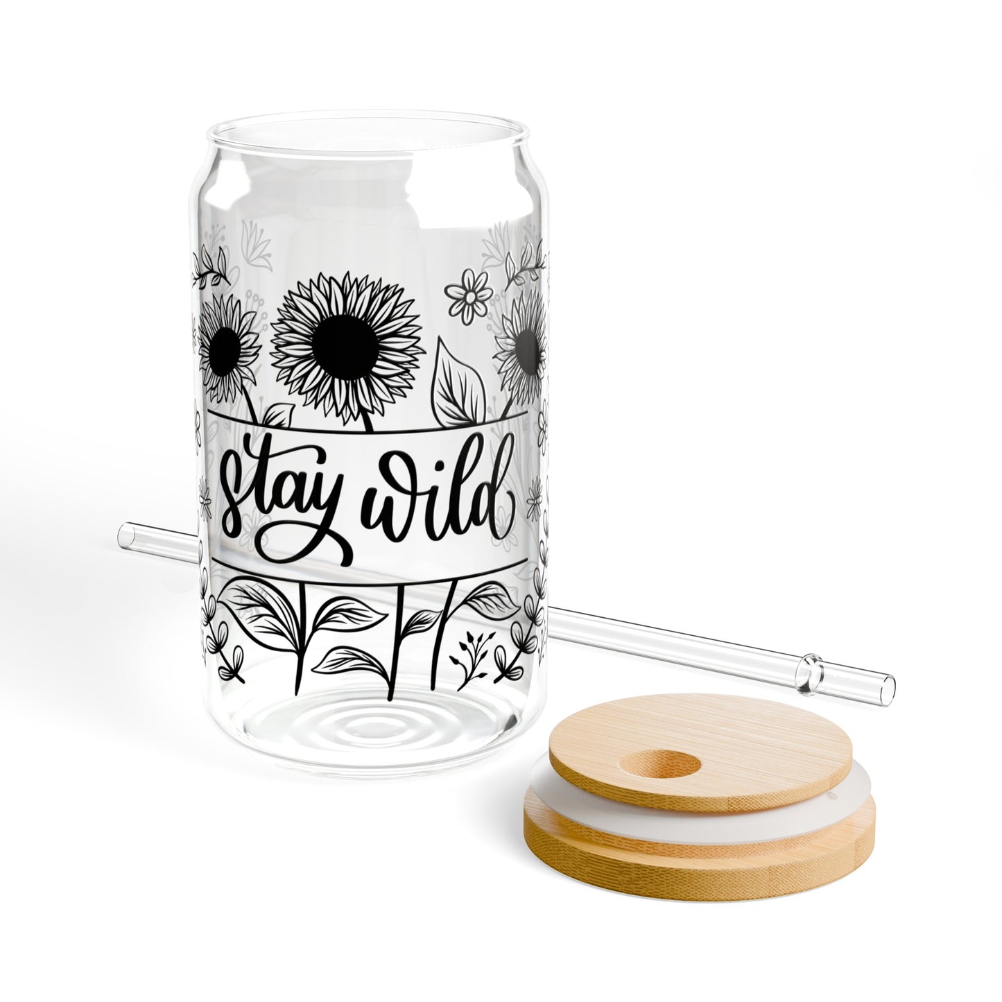 Stay Wild Sipper Glass, 16oz