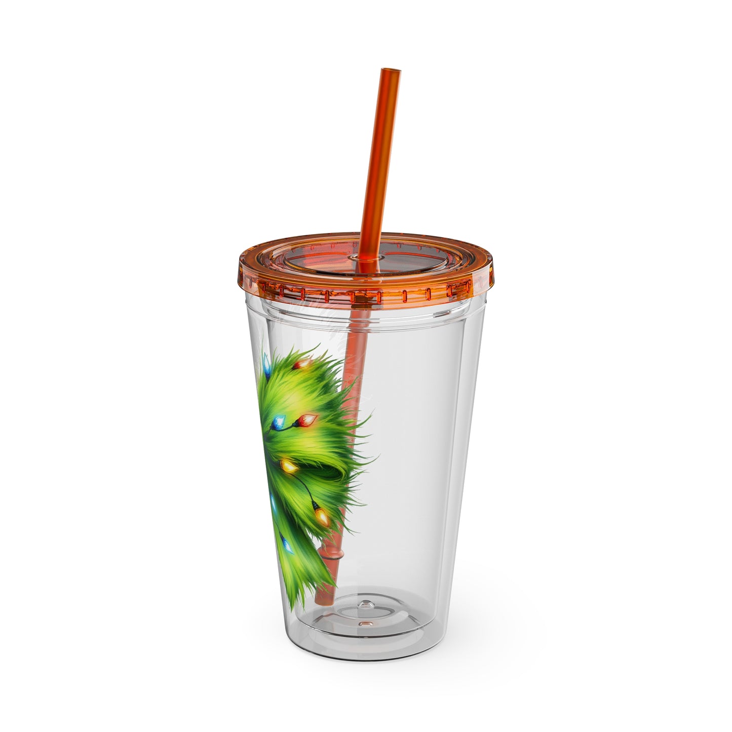 Grinch Bow Sunsplash Tumbler with Straw, 16oz