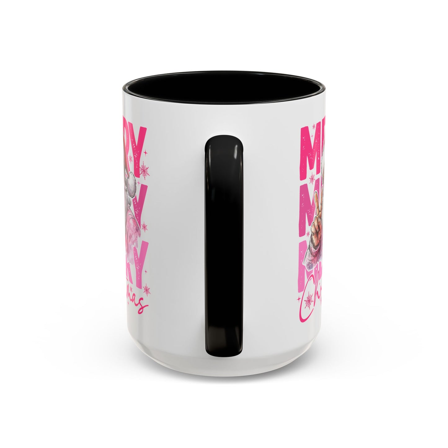Merry Christmas Santa Accent Coffee Mug (11, 15oz)