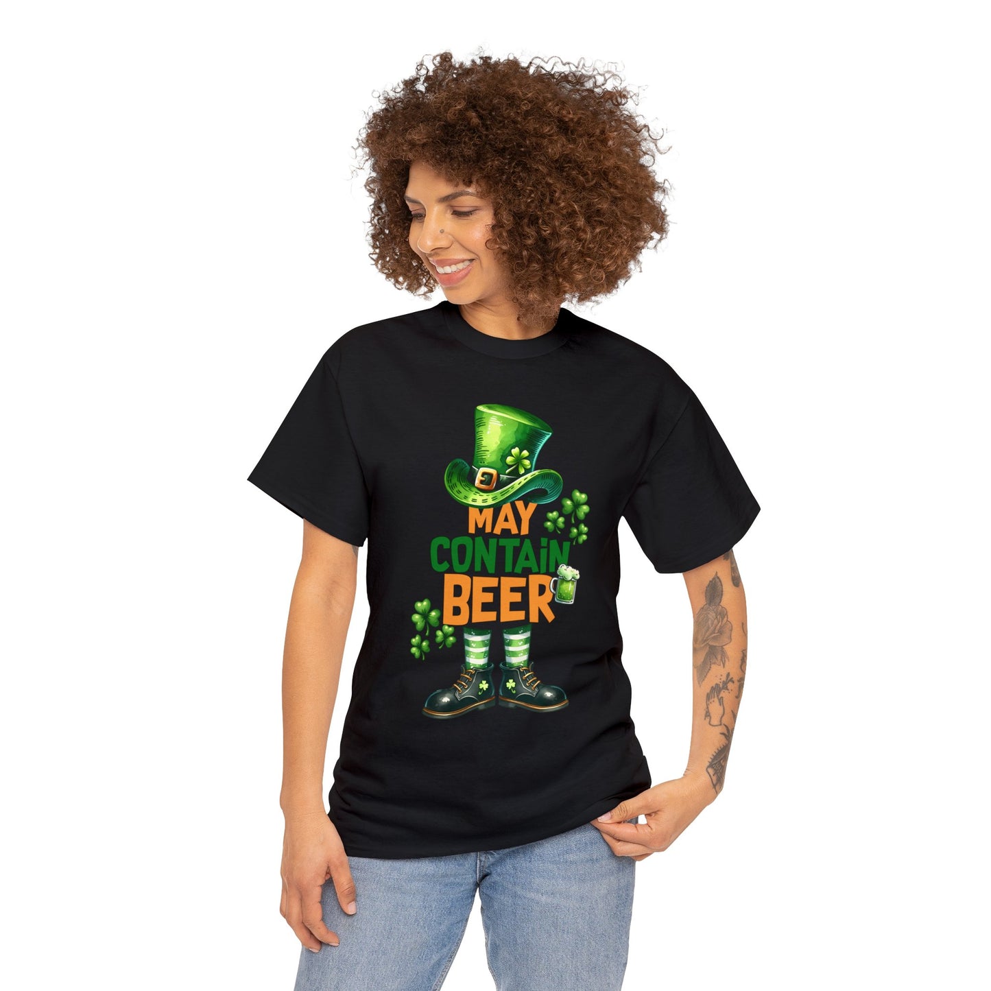 May Contain Beer Unisex Heavy Cotton Tee