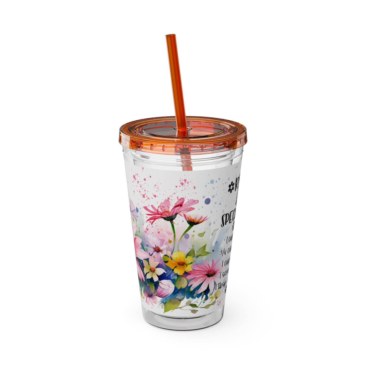 Nana Sunsplash Tumbler with Straw, 16oz