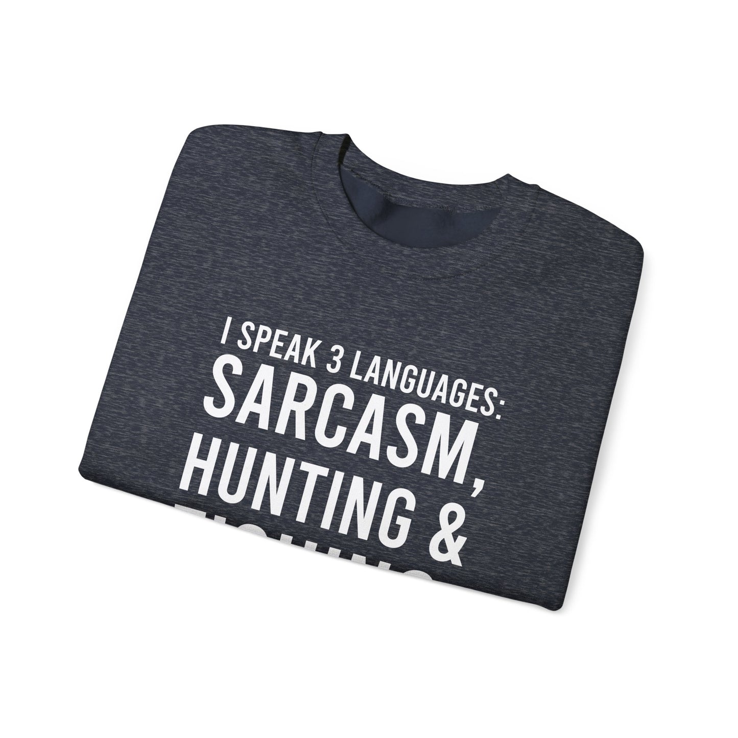 3 languages Unisex Heavy Blend™ Crewneck Sweatshirt