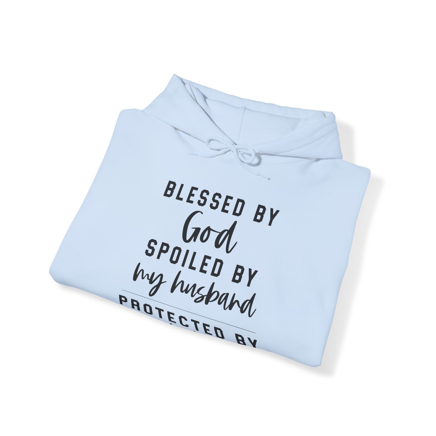 Protected by Both Unisex Heavy Blend™ Hooded Sweatshirt