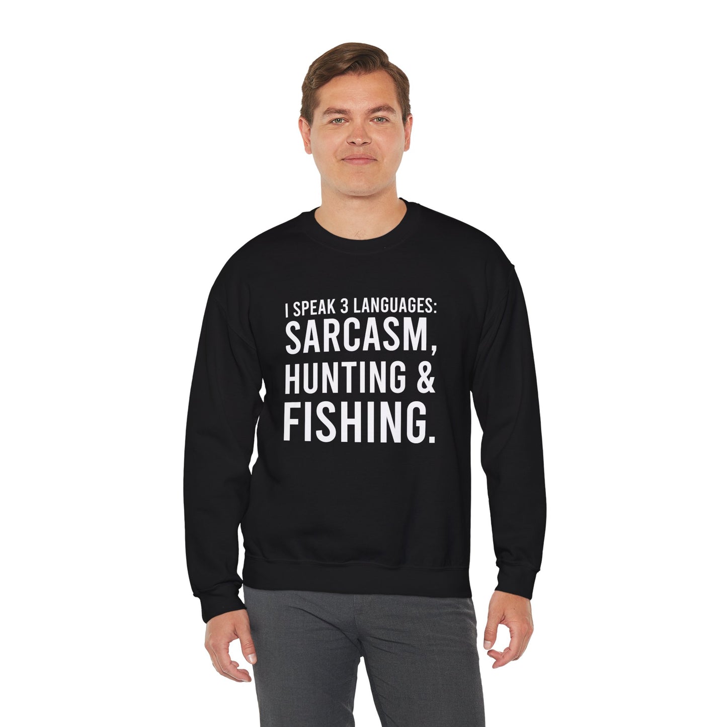 3 languages Unisex Heavy Blend™ Crewneck Sweatshirt