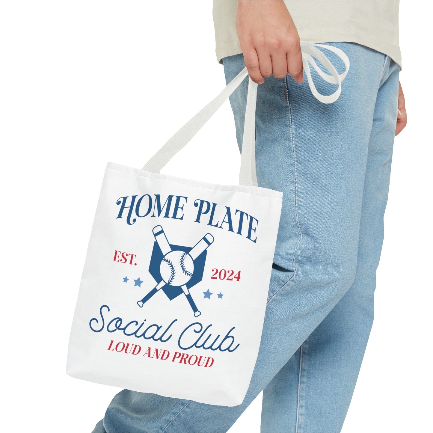 Home Plate Social Club Tote Bag (AOP)