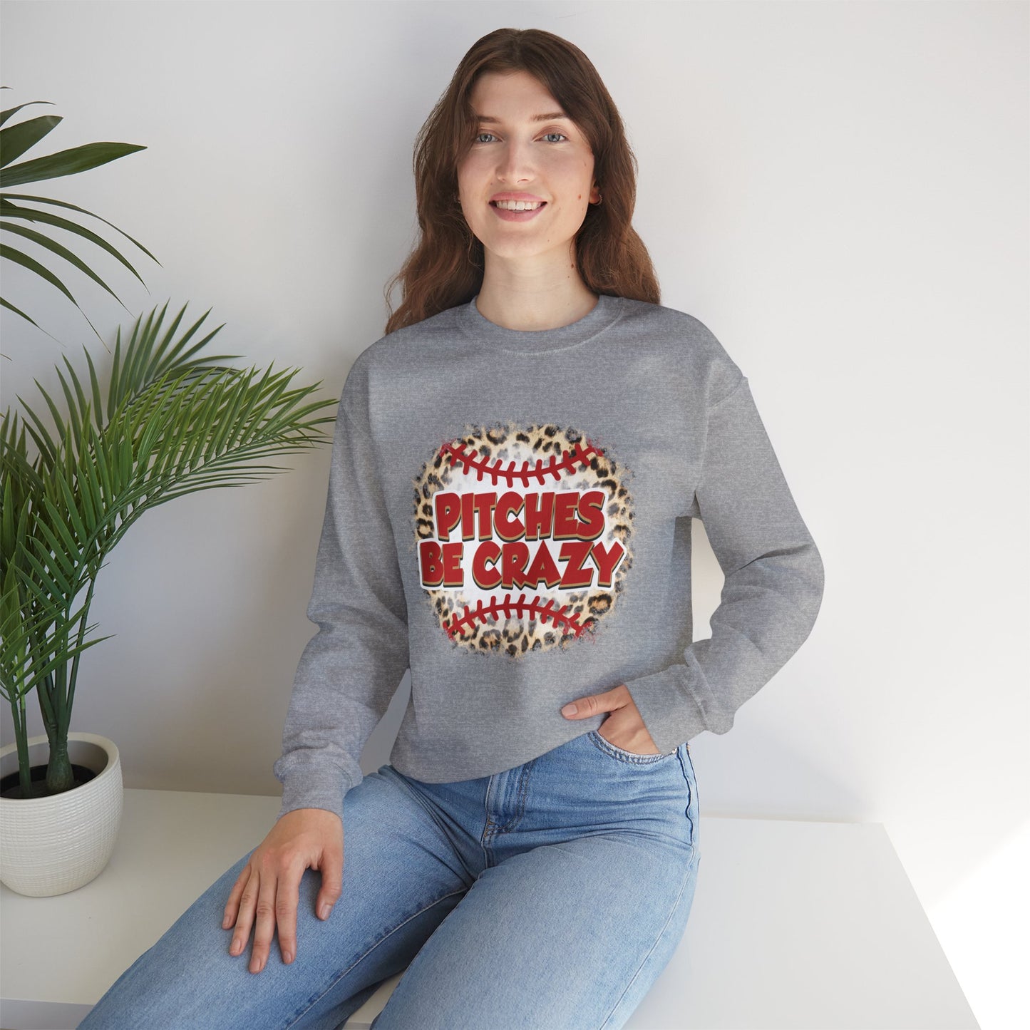 Pitches be Crazy Unisex Heavy Blend™ Crewneck Sweatshirt