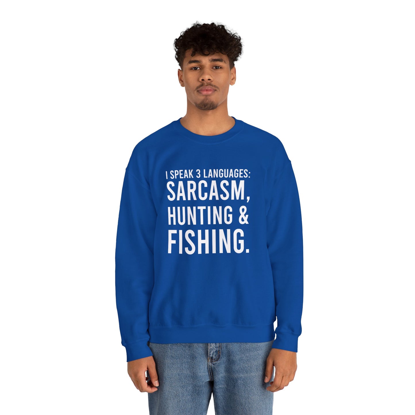 3 languages Unisex Heavy Blend™ Crewneck Sweatshirt