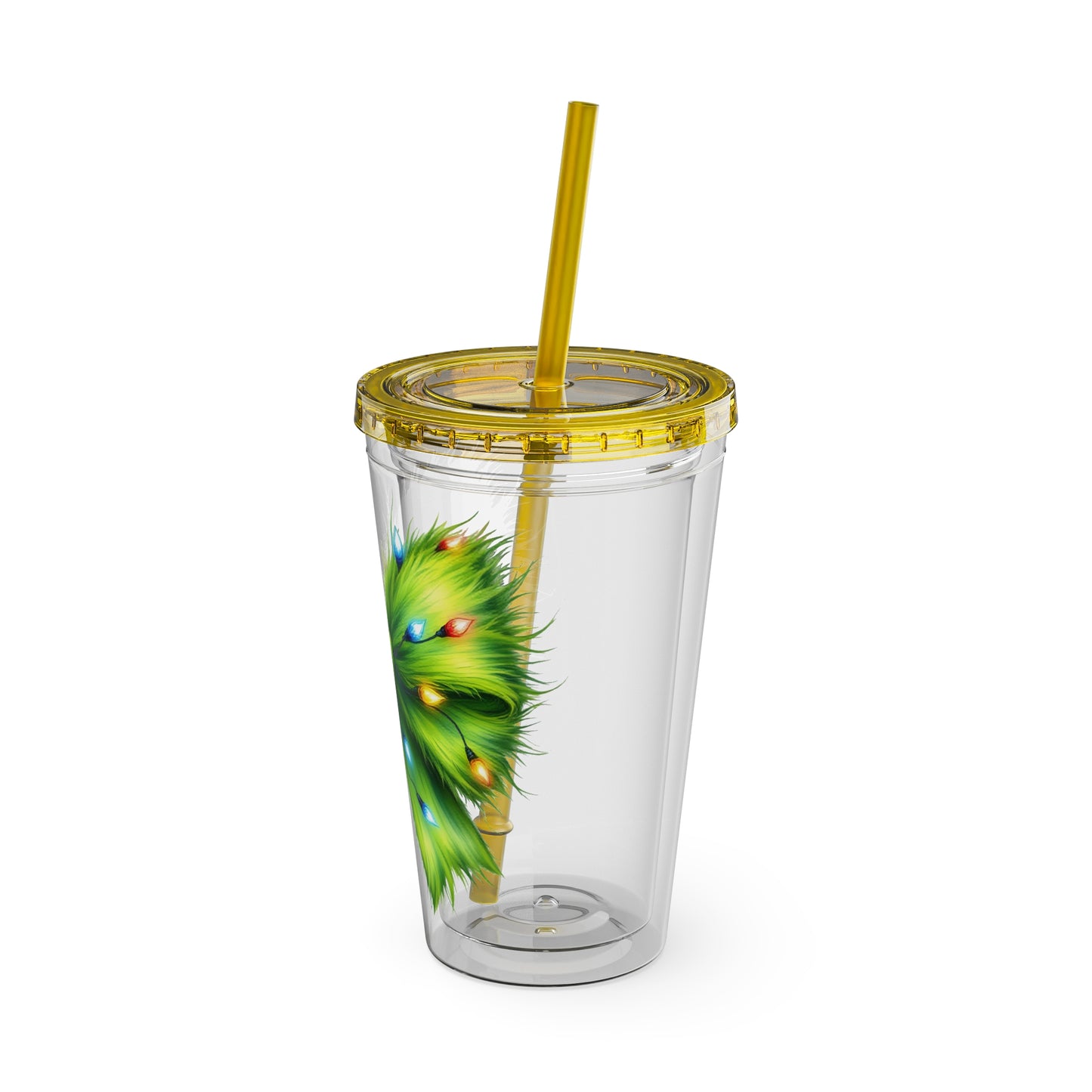 Grinch Bow Sunsplash Tumbler with Straw, 16oz