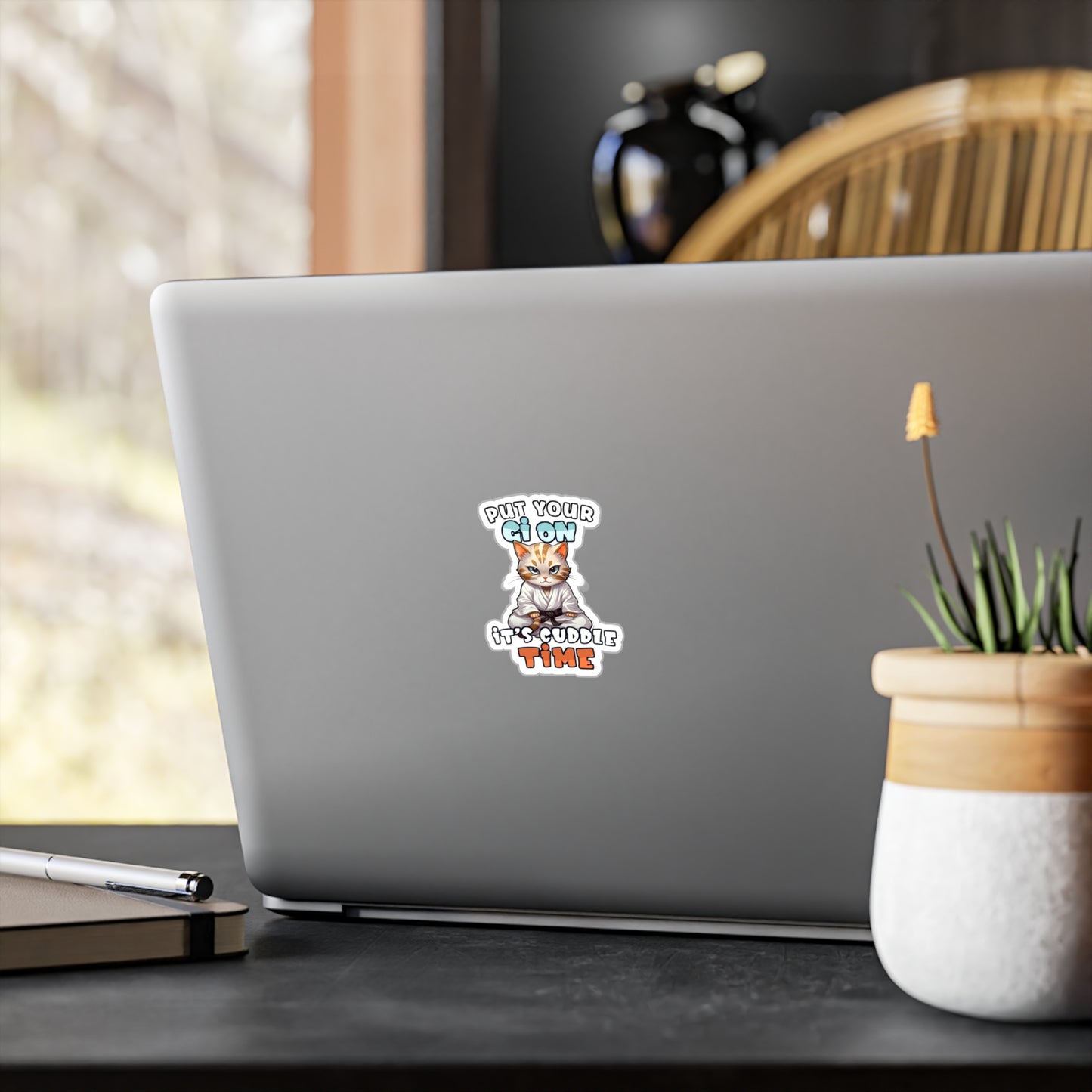 Cat Cuddle Kiss-Cut Vinyl Decals