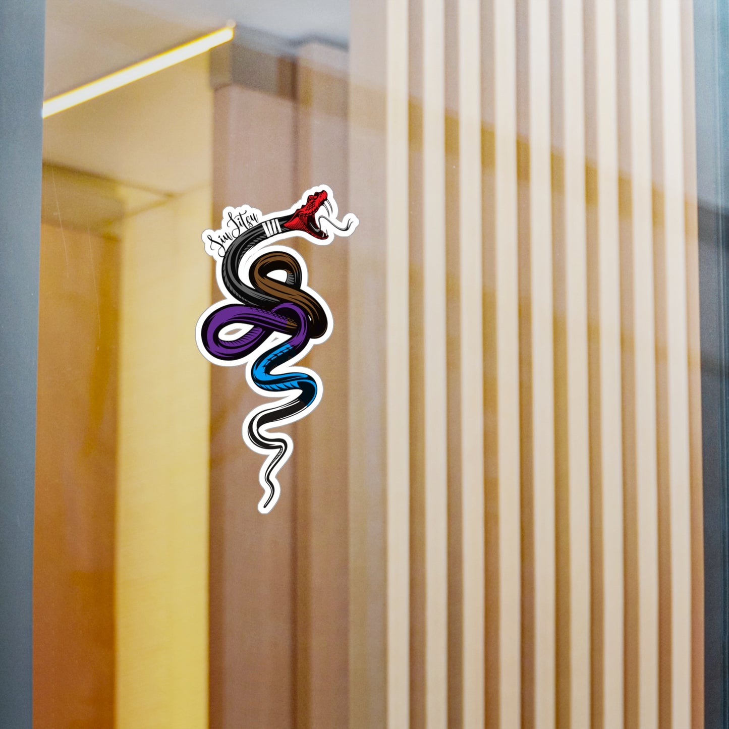 Belted Snake Kiss-Cut Vinyl Decals