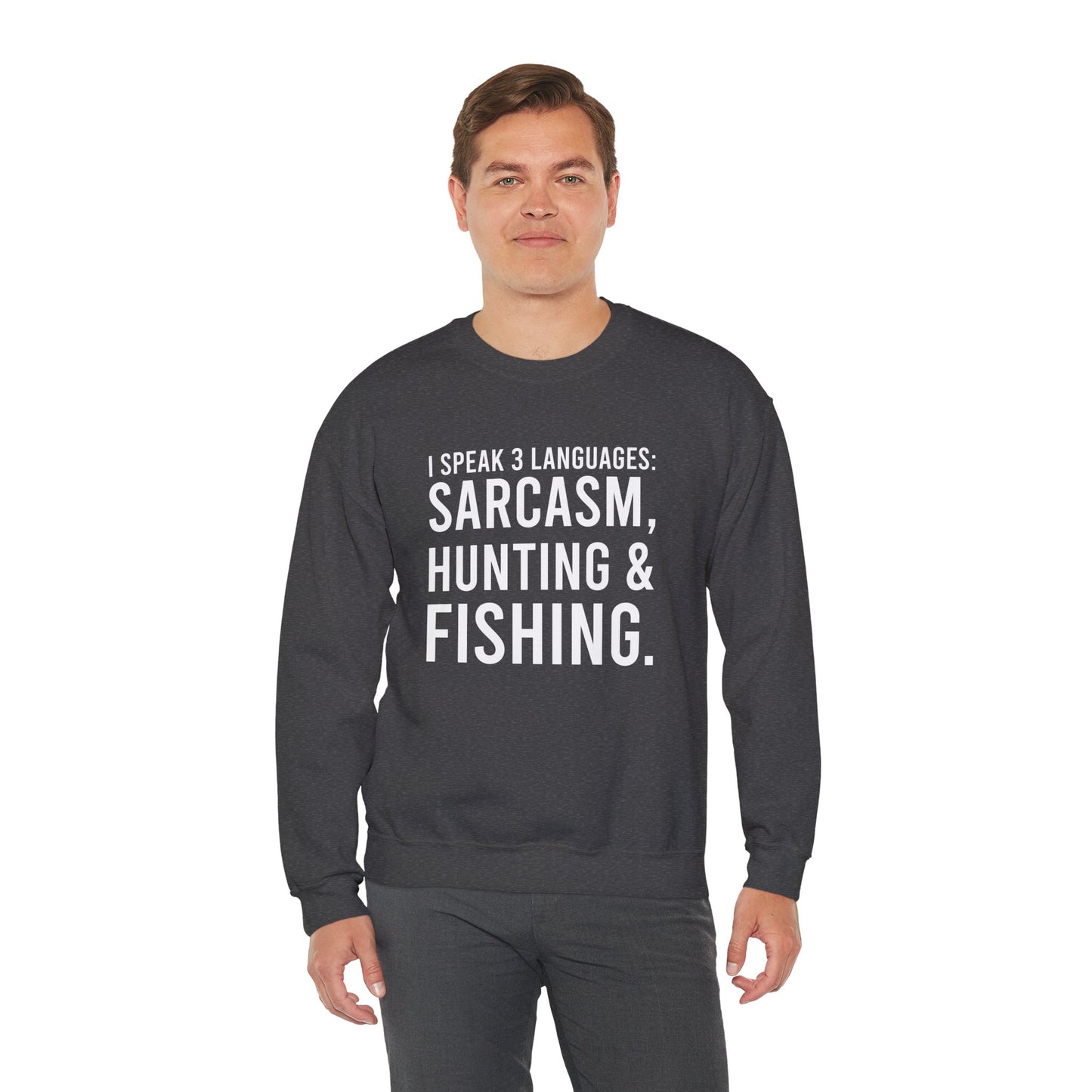 3 languages Unisex Heavy Blend™ Crewneck Sweatshirt