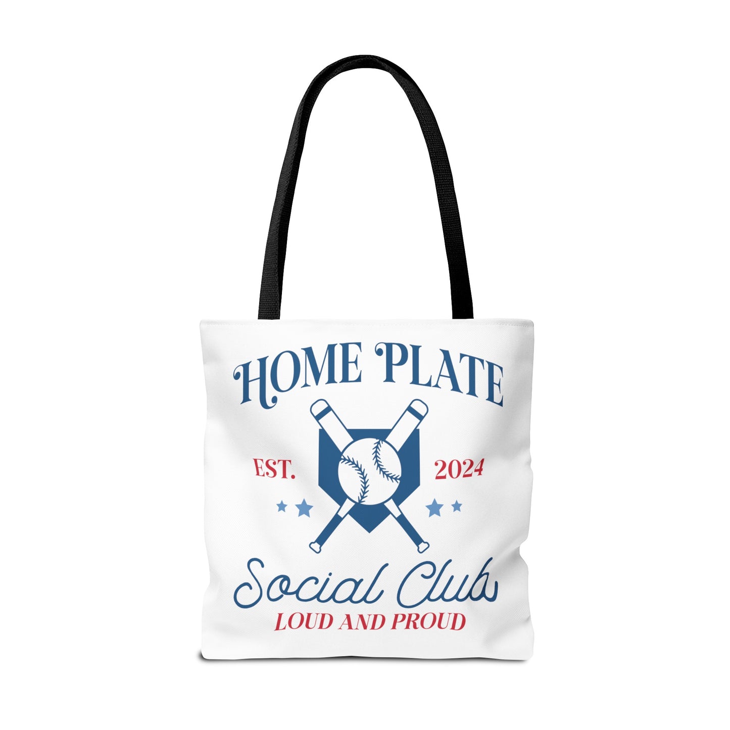 Home Plate Social Club Tote Bag (AOP)