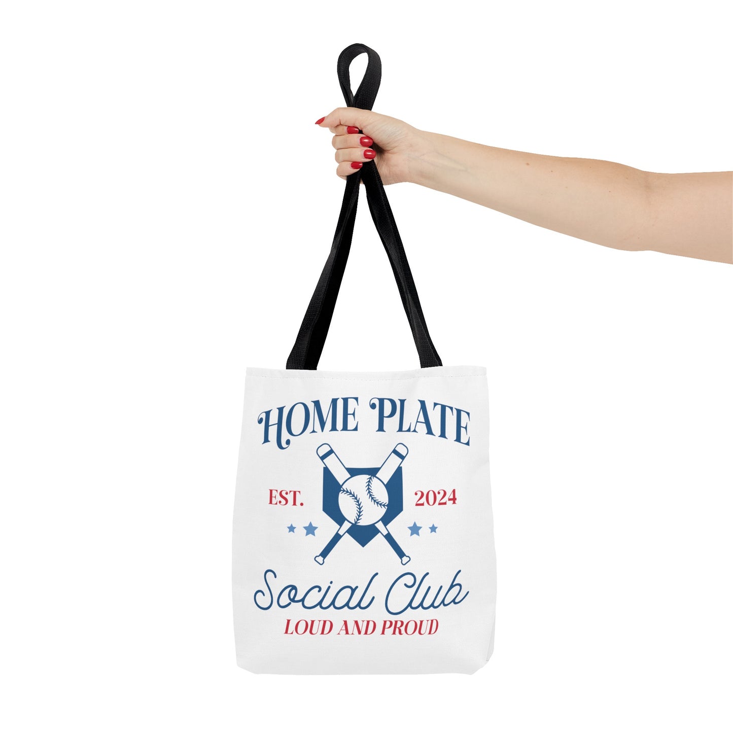 Home Plate Social Club Tote Bag (AOP)