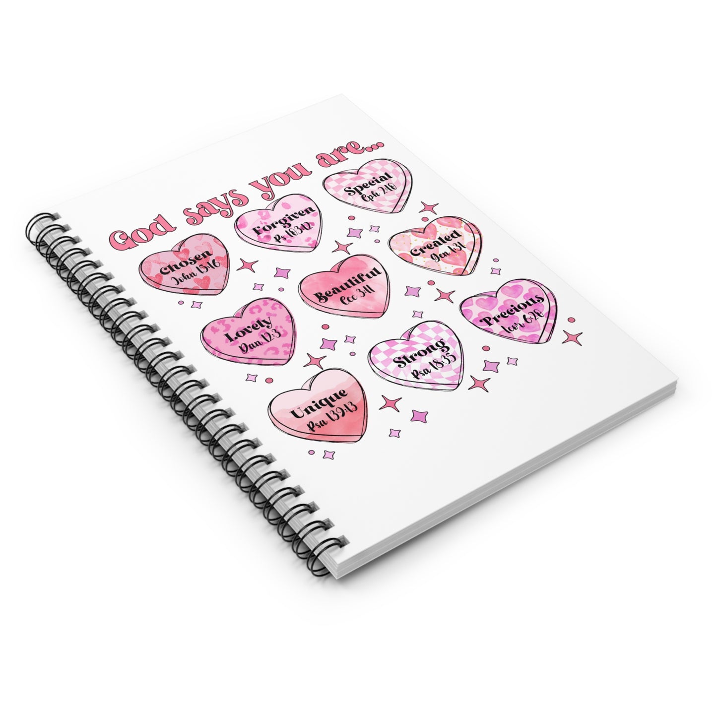 God Says Spiral Notebook - Ruled Line