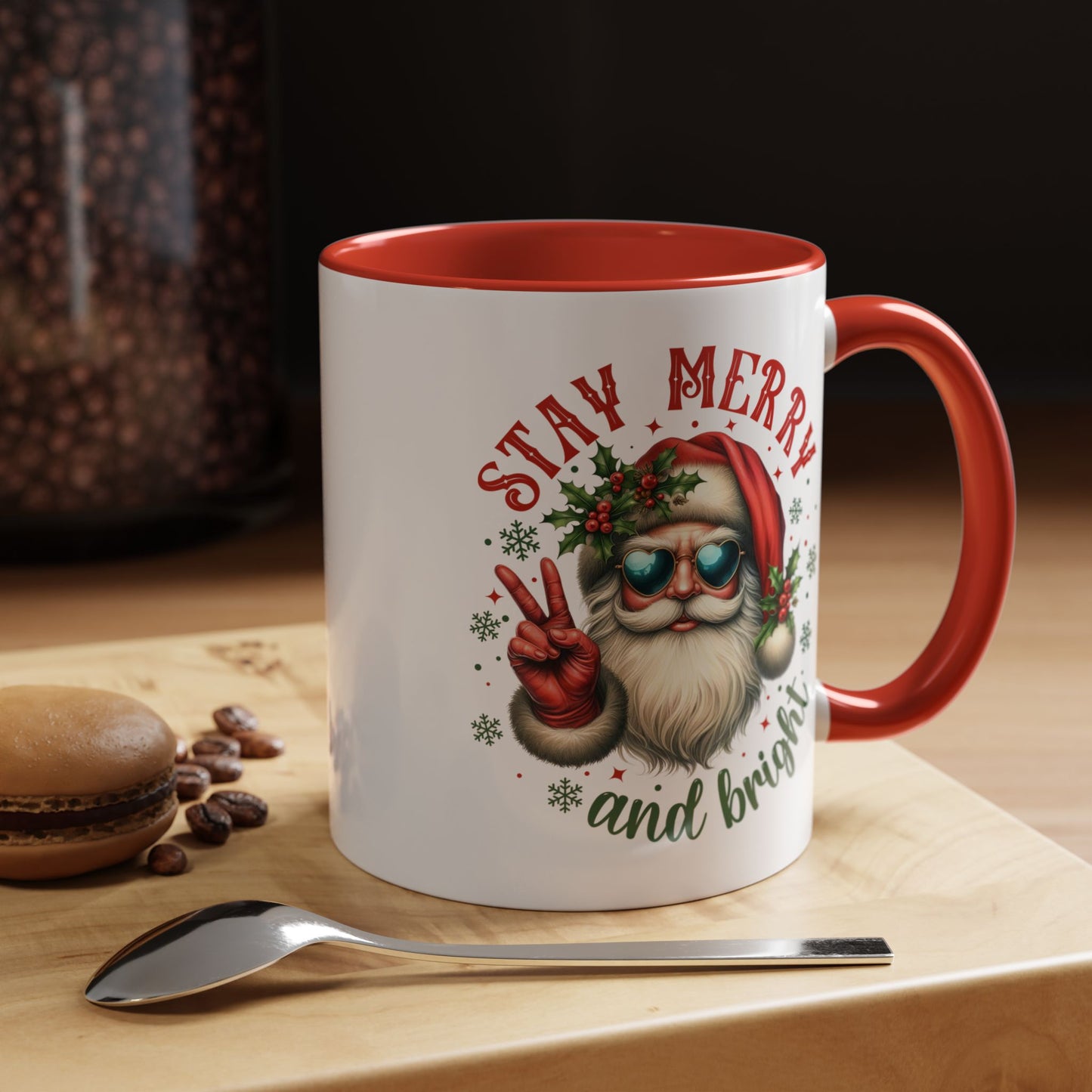 Stay Merry Accent Coffee Mug (11, 15oz)