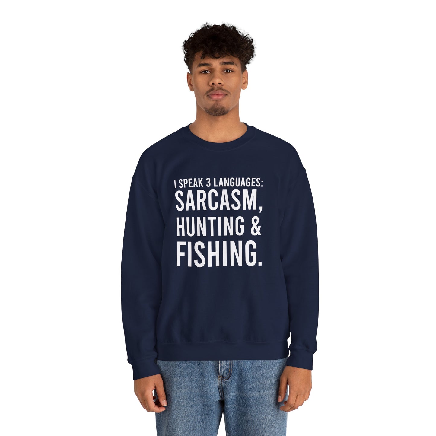 3 languages Unisex Heavy Blend™ Crewneck Sweatshirt