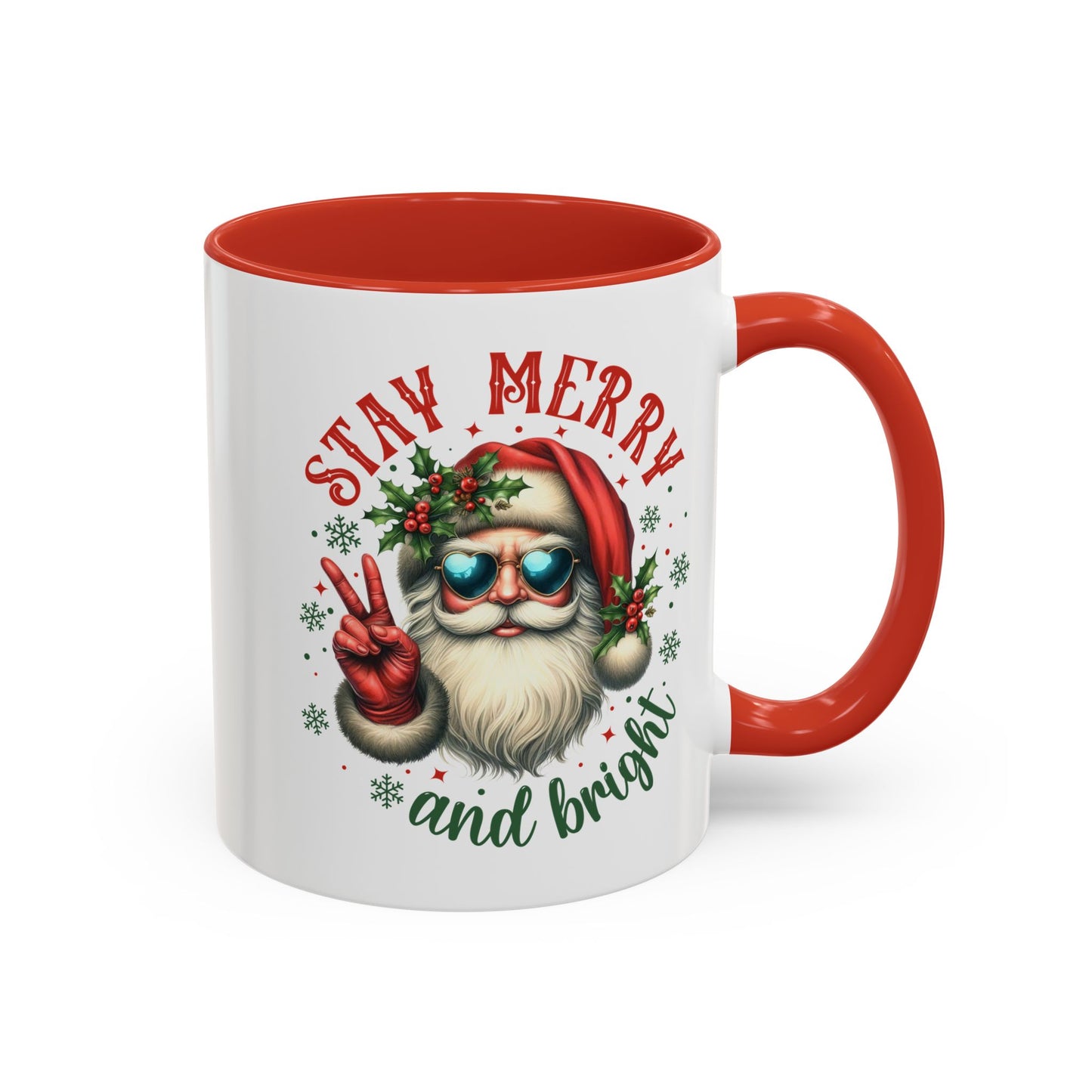 Stay Merry Accent Coffee Mug (11, 15oz)