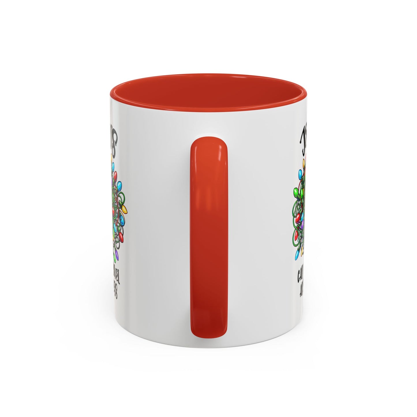 Jesus Can Unravel Any Mess Accent Coffee Mug (11, 15oz)