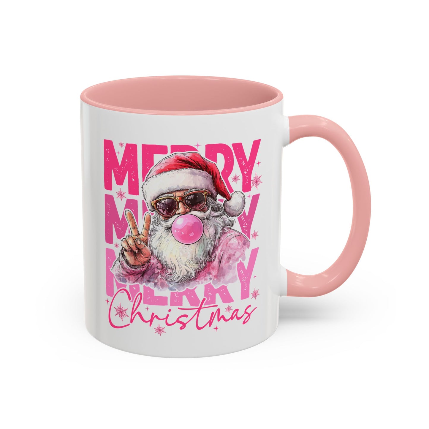 Merry Christmas Santa Accent Coffee Mug (11, 15oz)