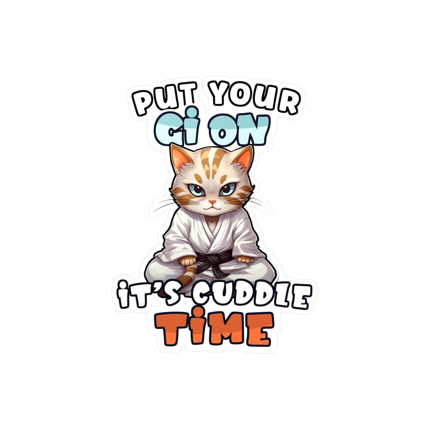 Cat Cuddle Kiss-Cut Vinyl Decals
