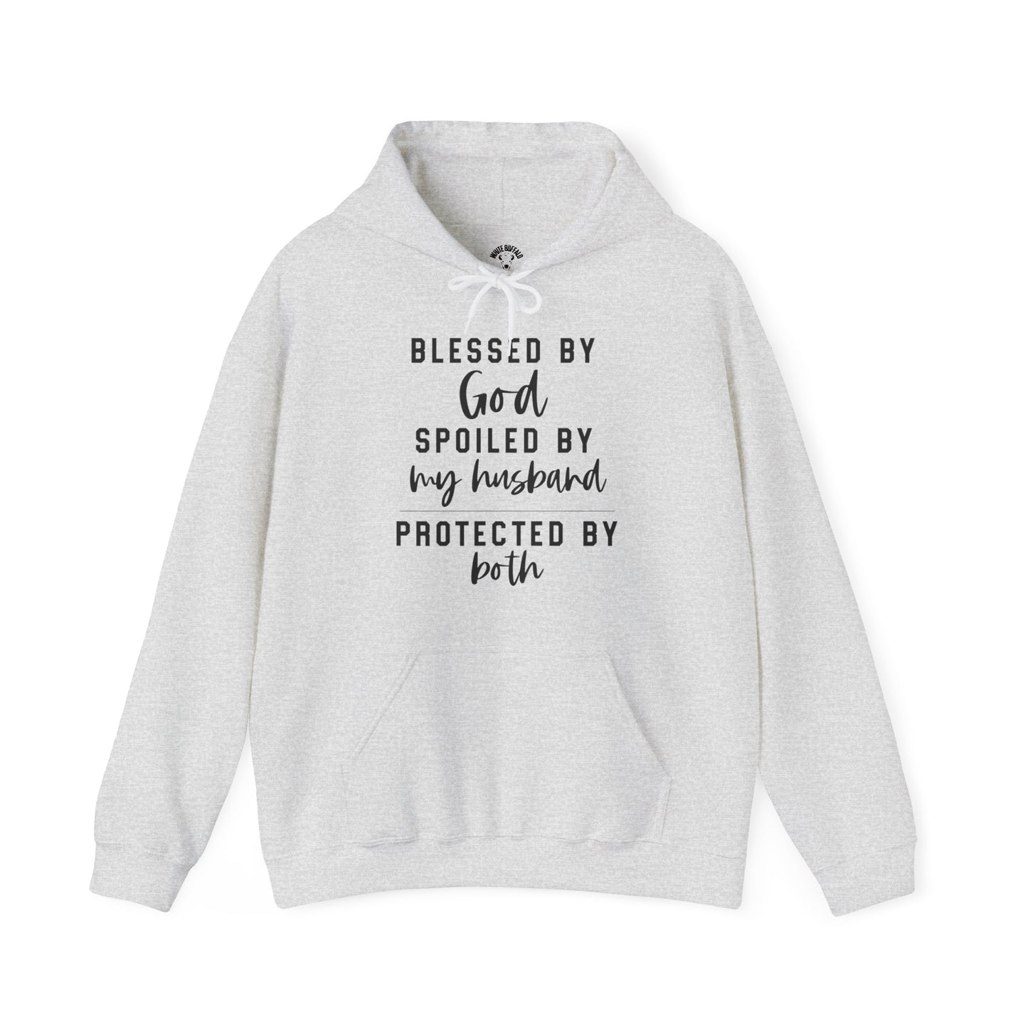 Protected by Both Unisex Heavy Blend™ Hooded Sweatshirt