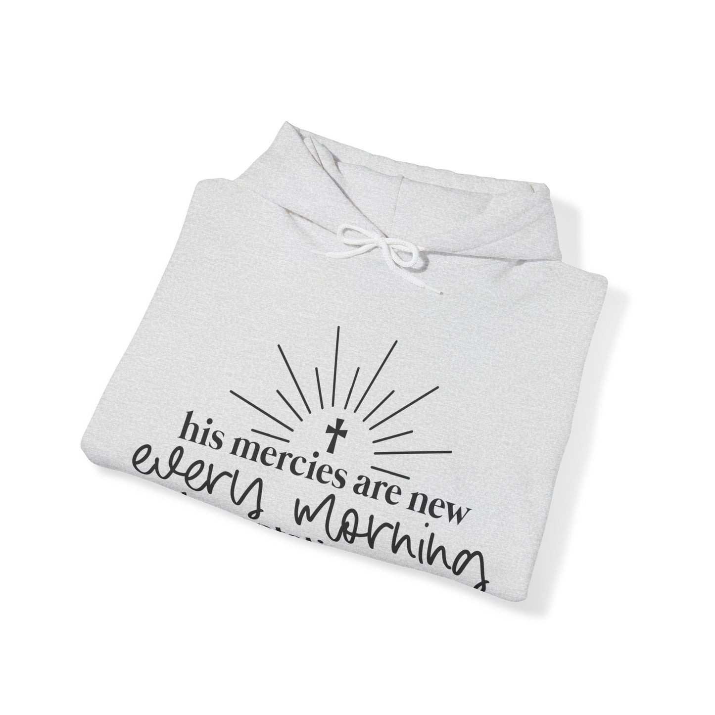 His Mercies Unisex Heavy Blend™ Hooded Sweatshirt