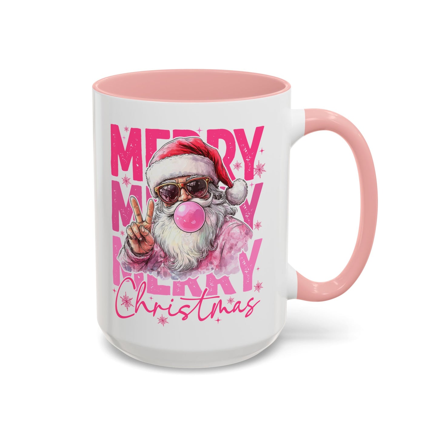 Merry Christmas Santa Accent Coffee Mug (11, 15oz)
