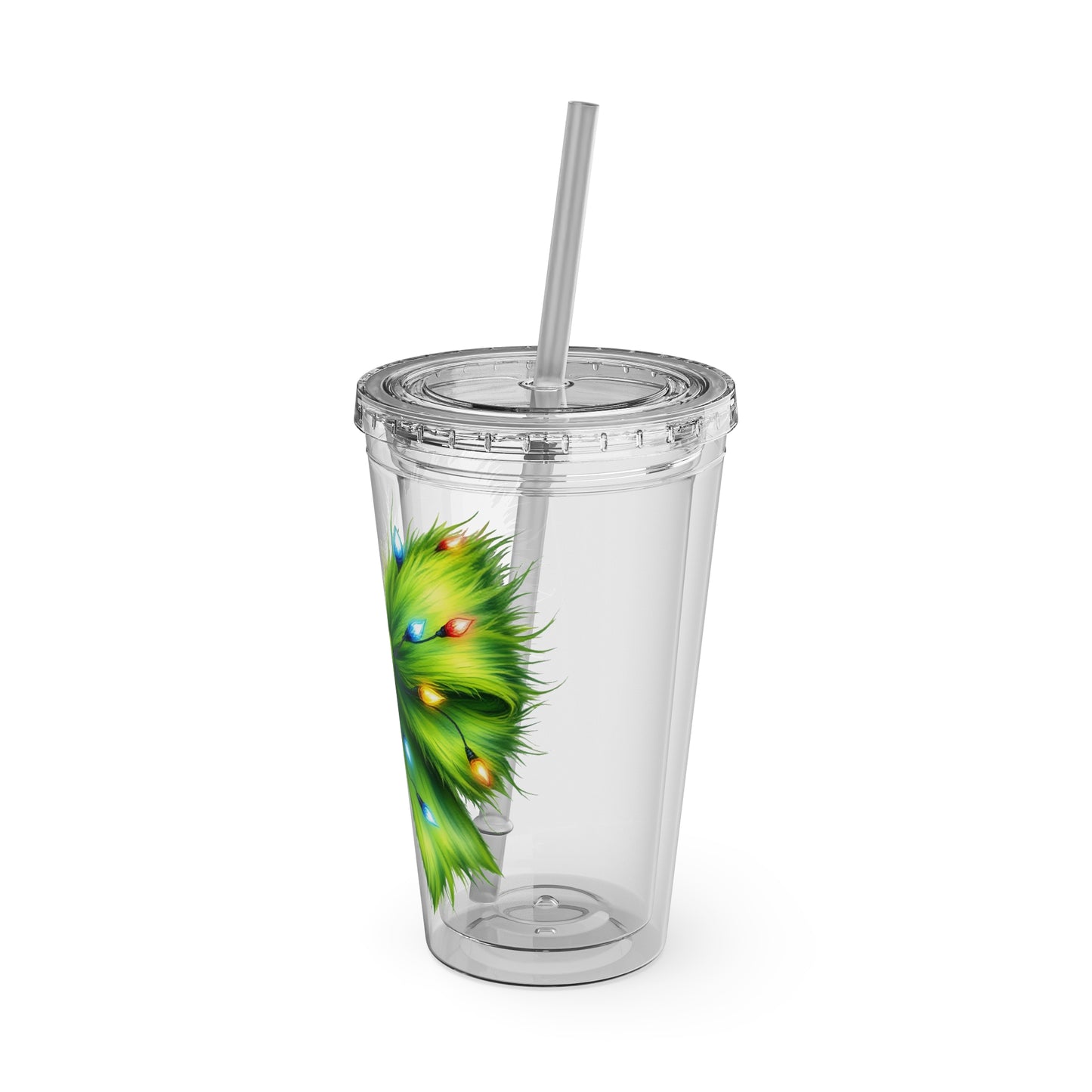 Grinch Bow Sunsplash Tumbler with Straw, 16oz